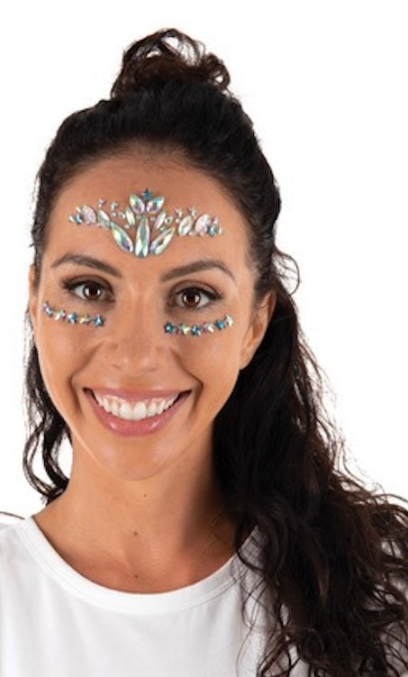 Face Jewels, rhinestone face stickers, snow queen, 1 motif