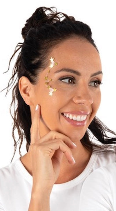 Party Make Up Face Jewels, autocollants visage en strass, 1 motif