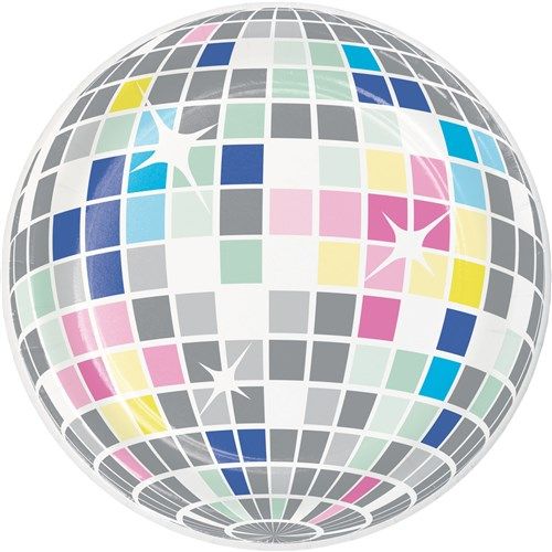 Kuchen Teller, Disko Kugel, 18cm, 8er Pack kinderparties-shop