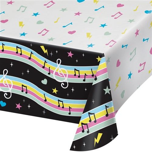 Tischdecke Birthday Beats, 137 x 244 cm kinderparties-shop