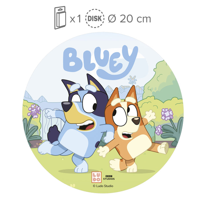 Bluey Tortenaufleger aus Esspapier, Ø 20 cm