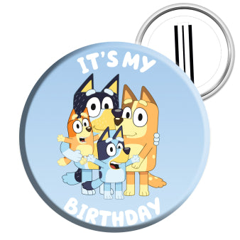 Badge Bluey "It´s my Birthday", 4.5 cm kinderparties-shop