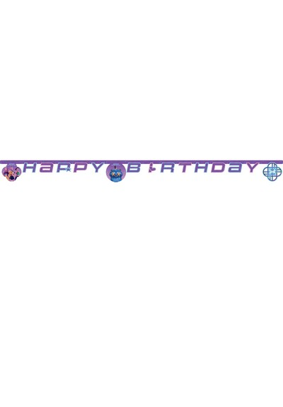 Buchstabenkette Happy Birthday K-Pop, Demon Hunters, 1 Stück, 2 m