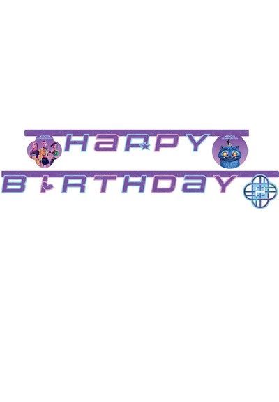 Buchstabenkette Happy Birthday K-Pop, Demon Hunters, 1 Stück, 2 m