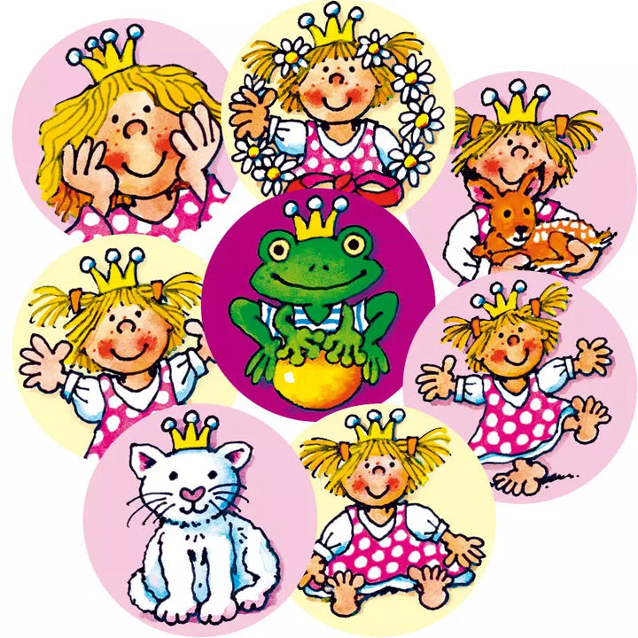 Mini Buttons Prinzessin Miabella, 8 Stück