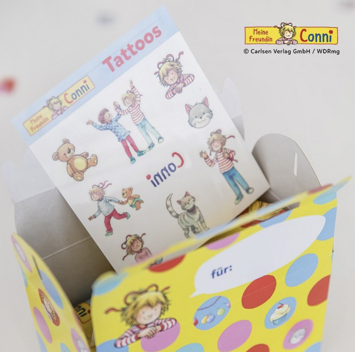 Mitgebsel Box, Conni, 8er Pack, Pappe kinderparties-shop
