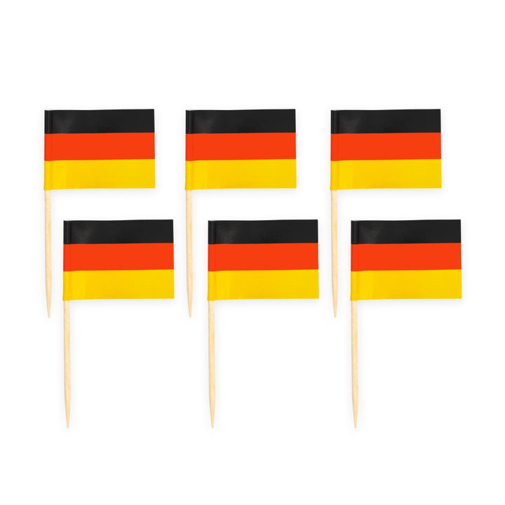Snack- / Muffin Picker Deutschland Flagge, 50 Stück