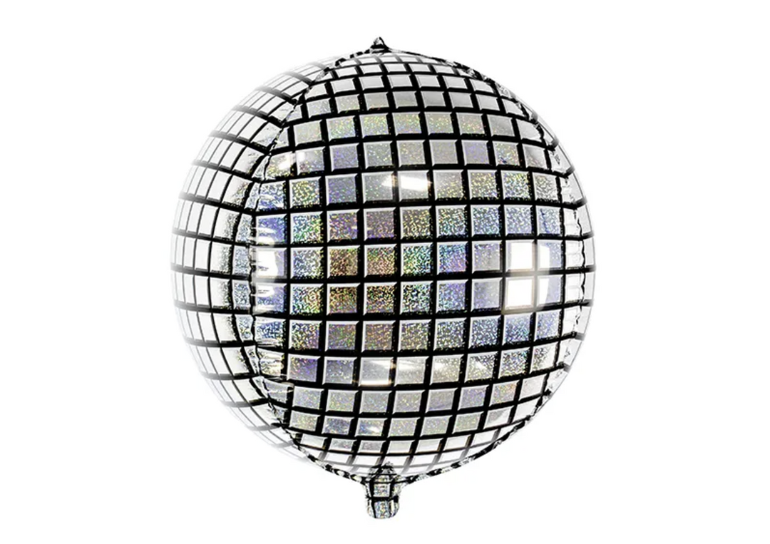 Disco Kugel Folienballon, 40cm kinderparties-shop