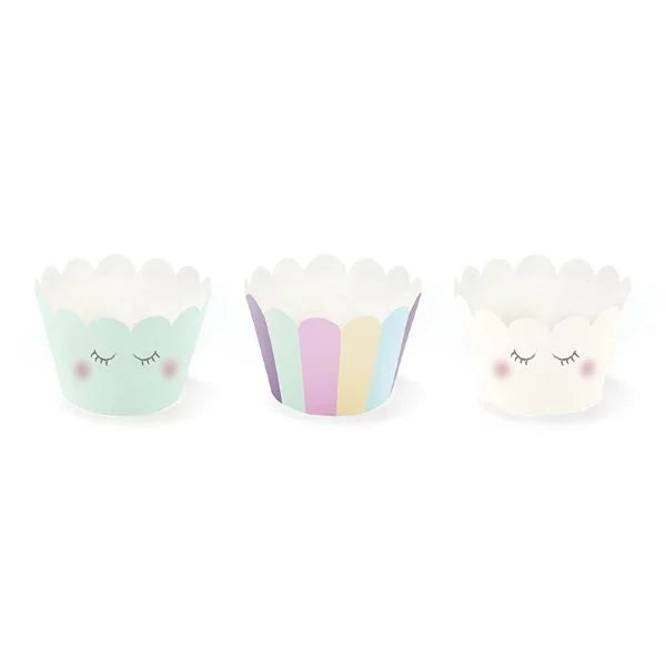 Einhorn Muffin Banderole, 6er Pack