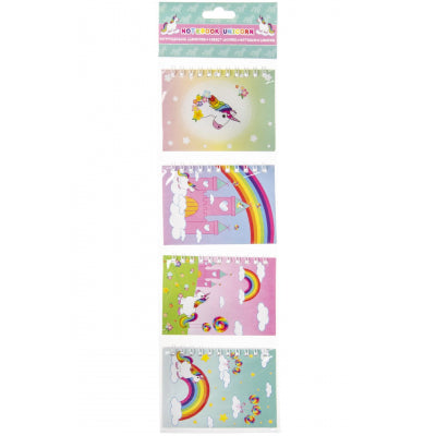 Notizbuch Einhorn Party, 4er Set kinderparties-shop