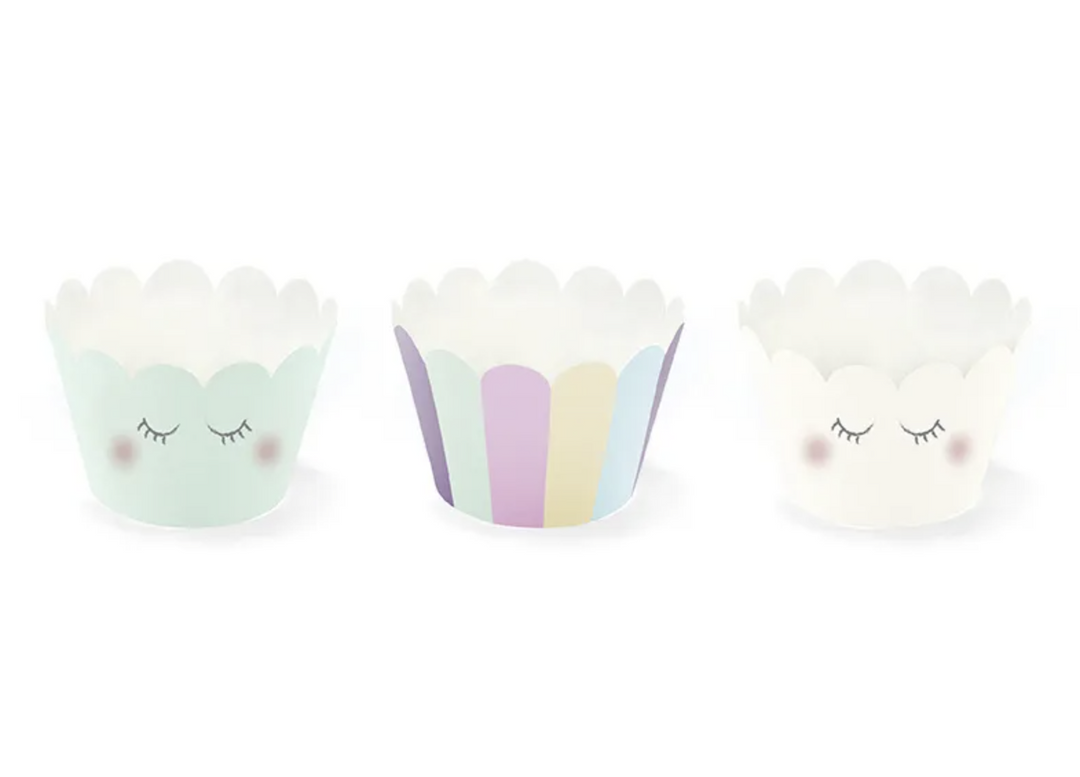 Muffinförmchen Baby Einhorn, 6er Pack kinderparties-shop