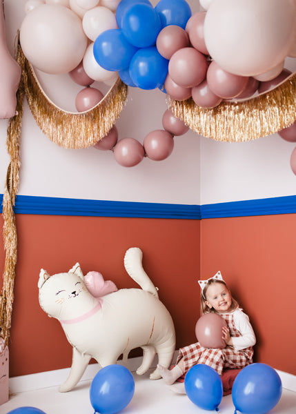 XXL-Folienballon-Katze-mit-Flügeln-Beige-83-x-77-cm