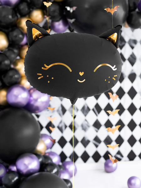 Folienballon-Katze-schwarz-&-gold-48-x-36-cm