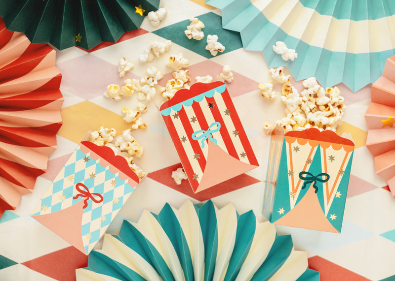 Zirkus-Snackboxen-für-Popcorn-&-Süsses-6-Stück