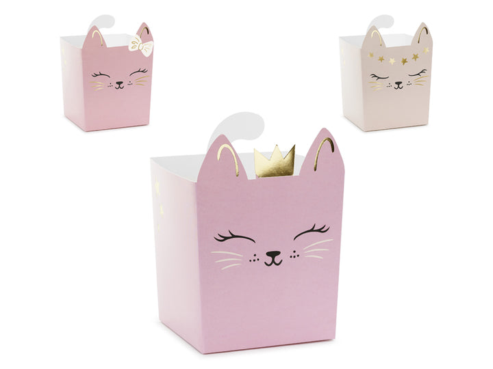 Snackboxen-Katze-Rosa-&-Gold-3-Stück
