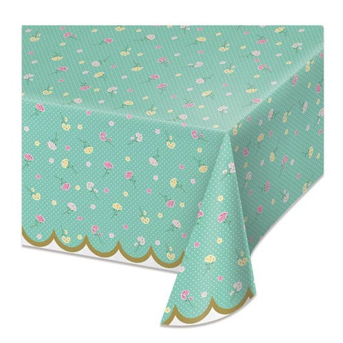 Tischdecke Fee, Floral Fairy, abwaschbar, 1.37 x 2.59 m kinderparties-shop