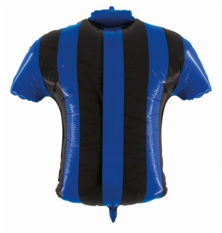 Foil balloon Inter Milan jersey, personalizable, football party, 63 x 65 cm