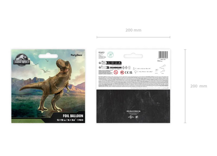 XXL-Folienballon-T-Rex-Jurassic-World-92-x-98-cm