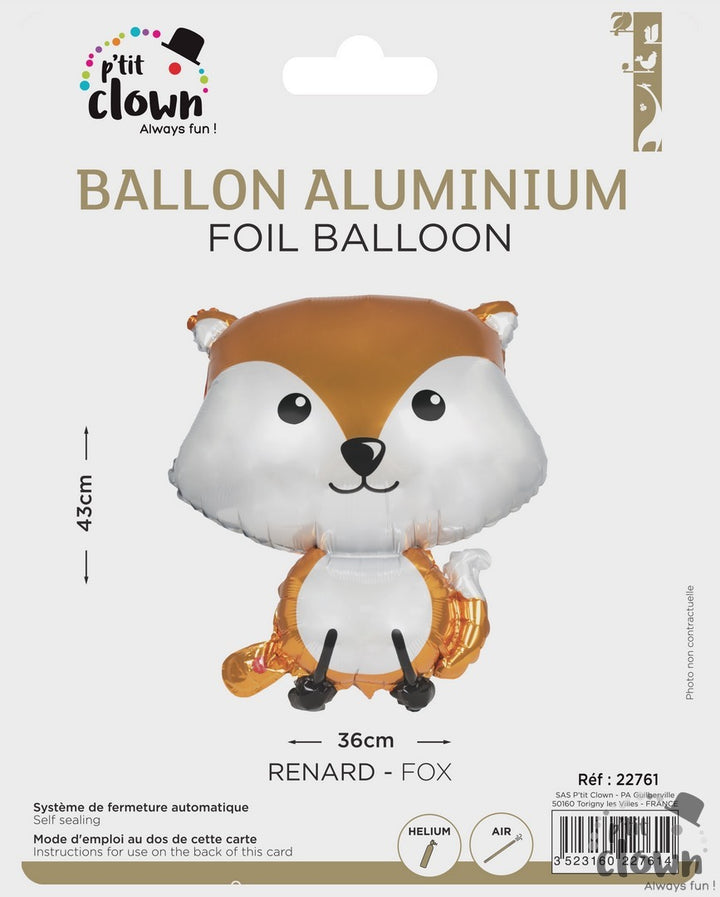 Folienballon, Kleiner Fuchs, 36 x 43cm kinderparties-shop