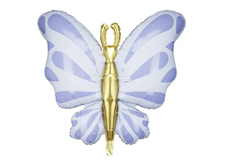 Schmetterling Folienballon, Blau, 69 x 69 cm kinderparties-shop