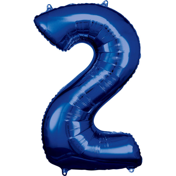 Foil balloon number 1-9 & 0, XXL, 86 cm, various colors colors