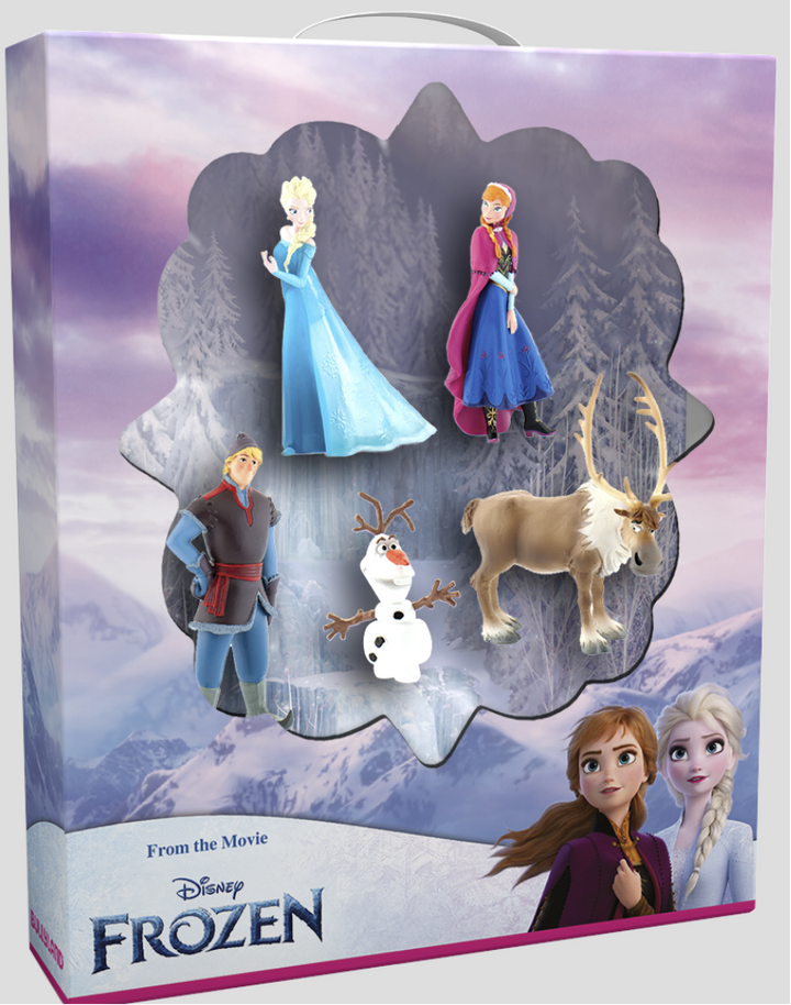 Frozen 1 Geschenkset, Bullyland, Torten-&Spielfiguren 5-tlg. kinderparties-shop