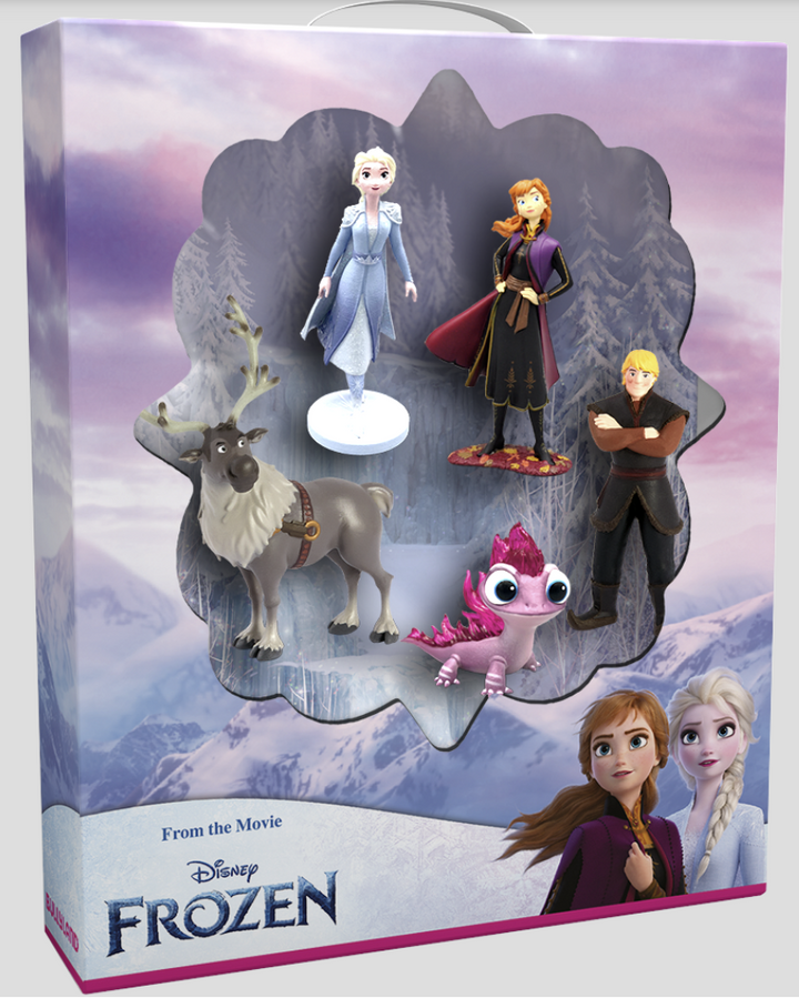 Frozen 2 Geschenkset, Bullyland, Torten-&Spielfiguren 5-tlg. kinderparties-shop