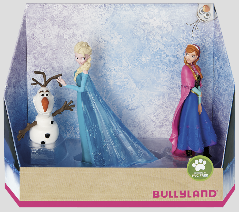 Frozen Set, Bullyland, Torten-&Spielfiguren 3-tlg. kinderparties-shop