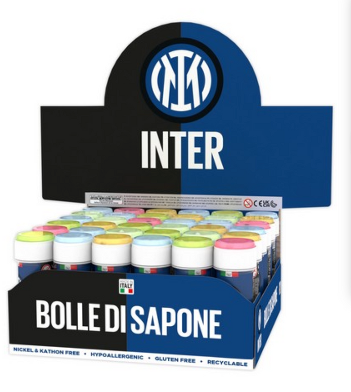 Seifenblasen Inter Mailand, Fussball Party, 1 Stück, 60 ml