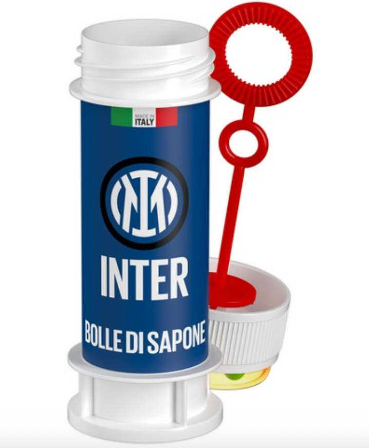 Seifenblasen Inter Mailand, Fussball Party, 1 Stück, 60 ml
