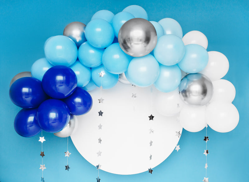 Ballongirlande blau, DIY Girlande, 60 Ballons inkl. 2m Ballonband