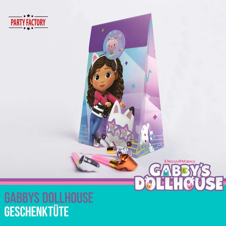 Partytüten-Gabby's-Dollhouse-aus-Papier-inkl-Sticker-10-Stück