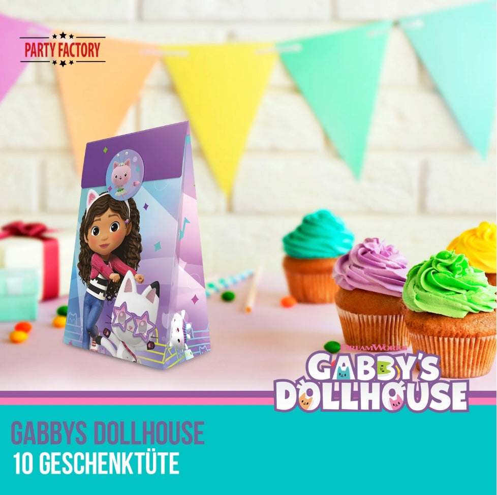 Partytüten-Gabby's-Dollhouse-aus-Papier-inkl-Sticker-10-Stück