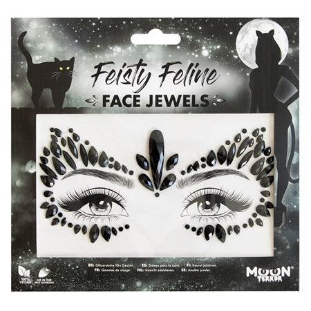 Face Jewels Katze Feisty Feline, selbstklebende Gesichtssteine , 1 Bogen image