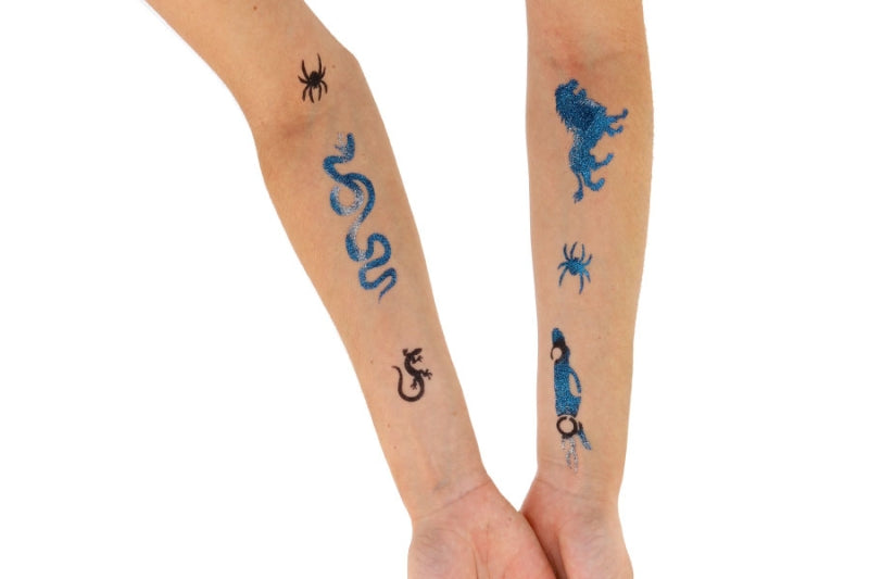 Glitzertattoo Set für Jungs, Y-Body, 22-teilig