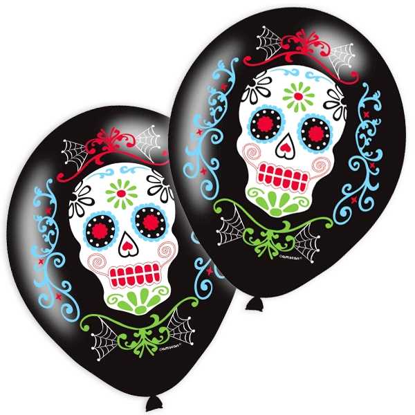 Party Deko Set, Halloween, "Day of the dead", 8-10 Gäste, 107-tlg kinderparties-shop