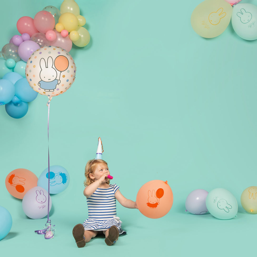 Folienballon Miffy mit 2 Motiven, 1 Stück, 45 cm