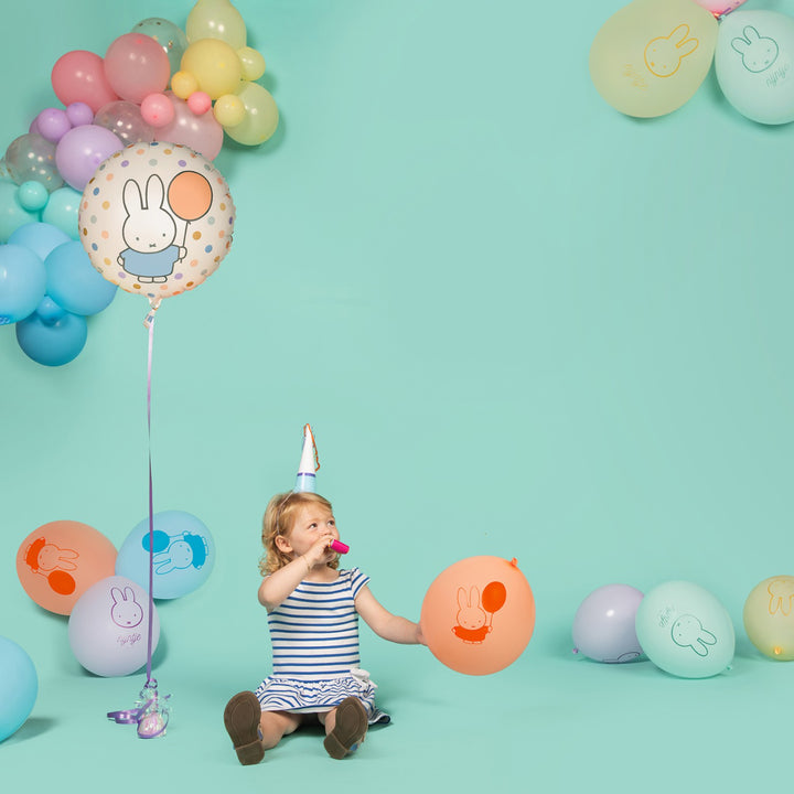 Folienballon Miffy mit 2 Motiven, 1 Stück, 45 cm