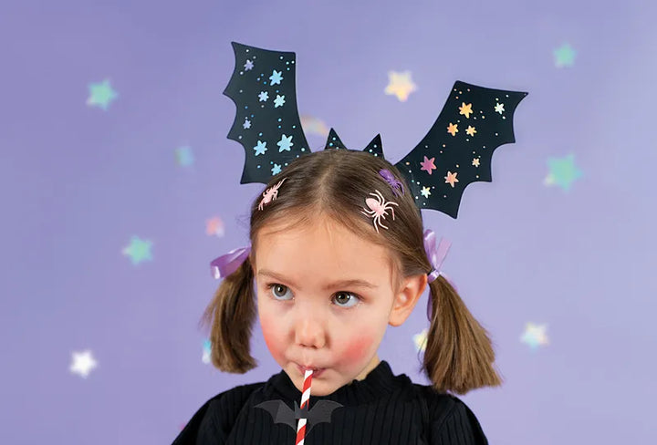 Halloween Fledermaus Haarreife für Kinder, trick or treat, 4er Pack kinderparties-shop