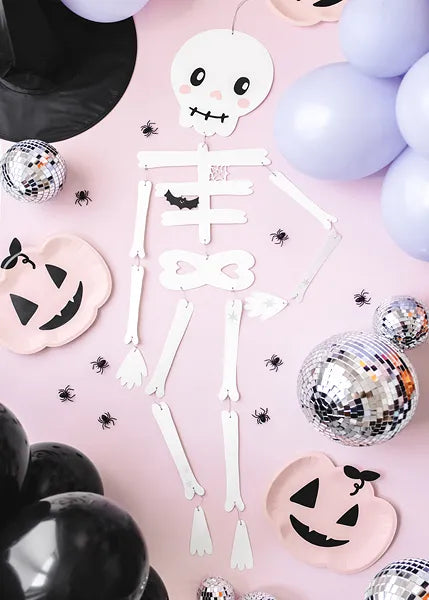 Skelett Hängedeko DIY, Halloween / trick or treat, 110cm kinderparties-shop