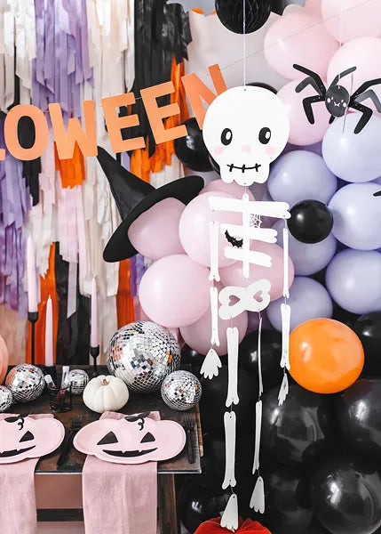 Skelett Hängedeko DIY, Halloween / trick or treat, 110cm kinderparties-shop