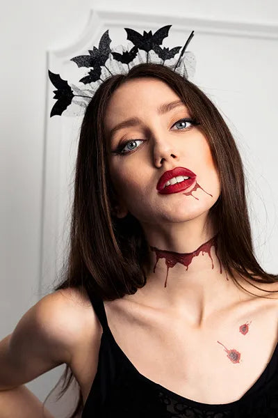 Halloween Tattoos blutige Wunden & Narben, 1 Bogen mit 13 Tattoos kinderparties-shop