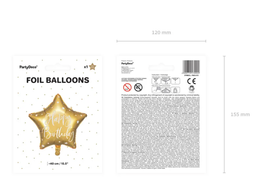 Happy-Birthday-Folienballon-Goldener-Stern-40-cm