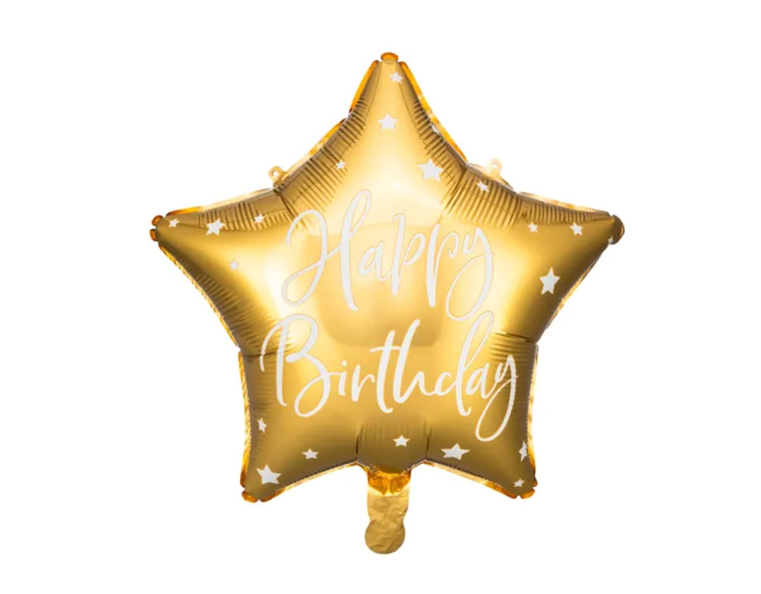 Happy-Birthday-Folienballon-Goldener-Stern-40-cm
