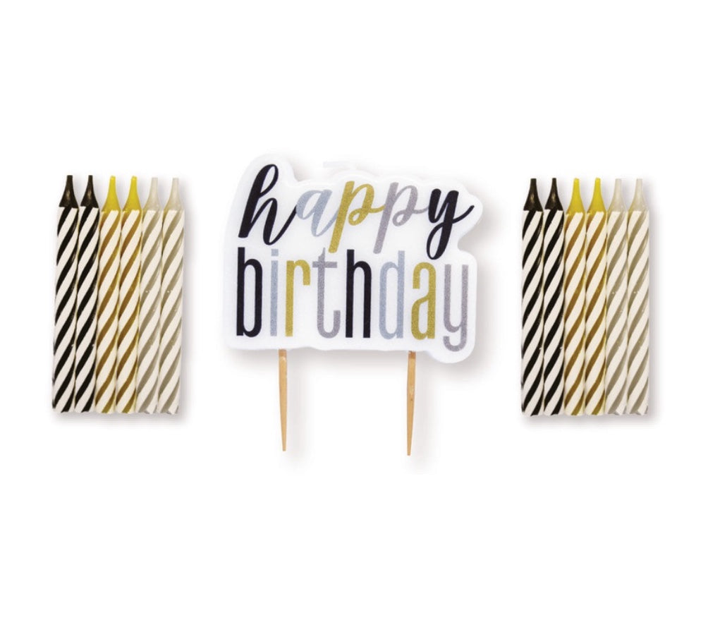 Happy-Birthday-Kerzen-Schwarz-Gold-Set-13er-Pack