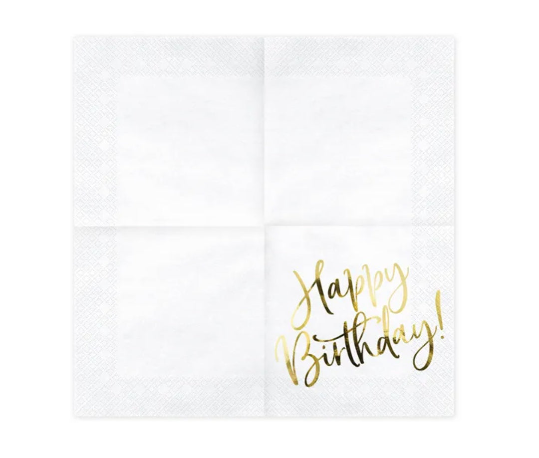 Happy-Birthday-Servietten-Gold-20-Stück