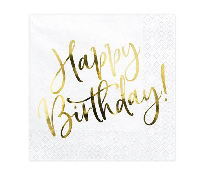 Happy-Birthday-Servietten-Gold-20-Stück