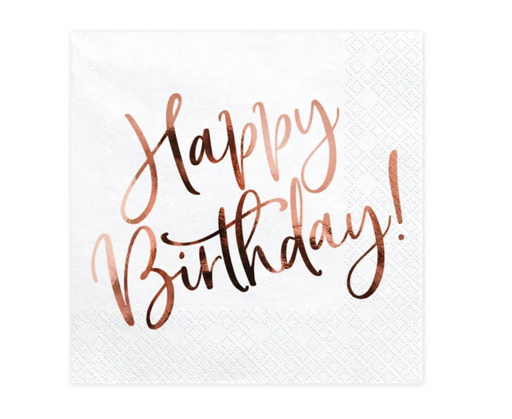 Happy-Birthday-Servietten-Rose-Gold-20-Stück