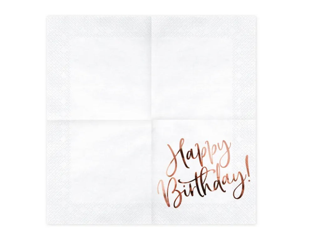 Happy-Birthday-Servietten-Rose-Gold-20-Stück