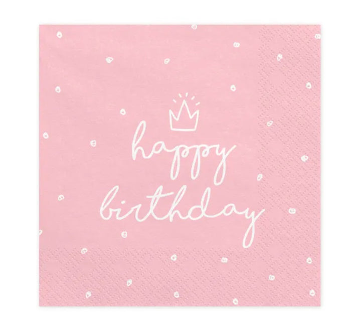 Happy-Birthday-Servietten-pink-20er-Pack
